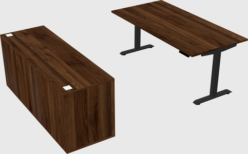 Single motor electric desk