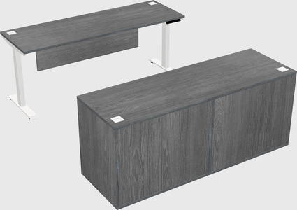 Single motor electric desk