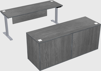 Single motor electric desk