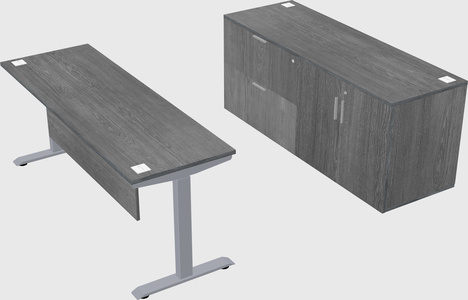 Single motor electric desk