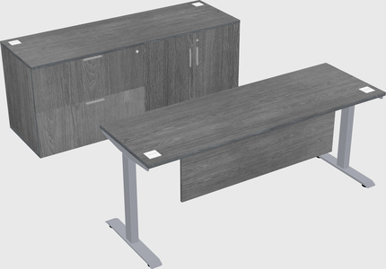 Single motor electric desk