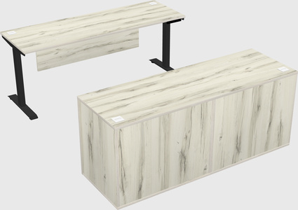 Single motor electric desk