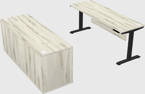 Single motor electric desk