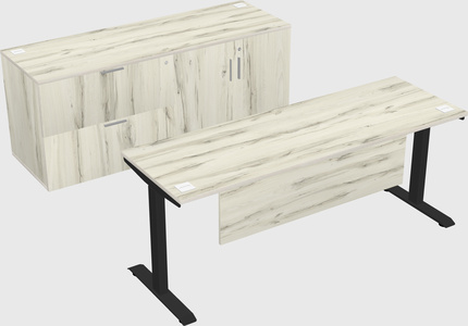 Single motor electric desk
