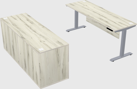 Single motor electric desk