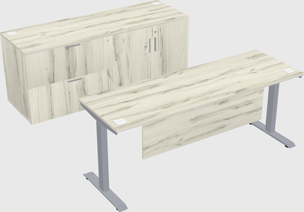 Single motor electric desk
