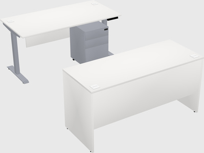 Single motor electric desk