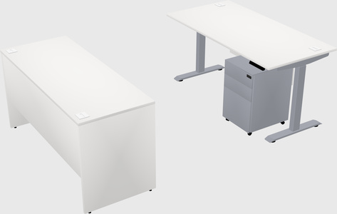 Single motor electric desk