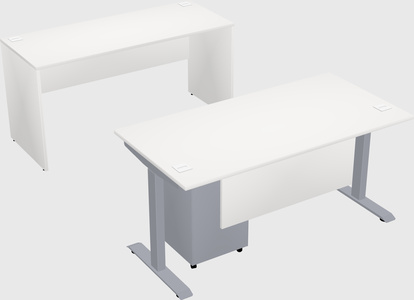 Single motor electric desk