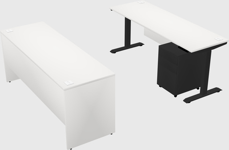 Single motor electric desk
