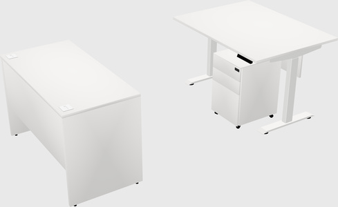 Single motor electric desk