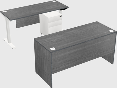Single motor electric desk