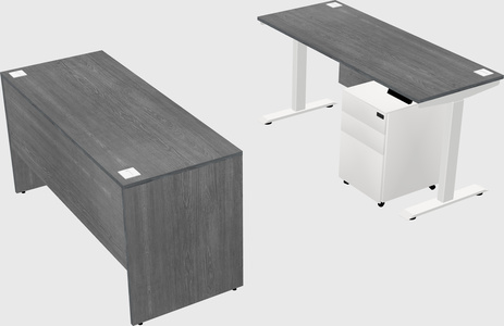 Single motor electric desk