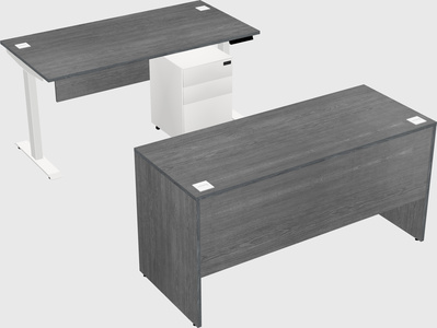 Single motor electric desk