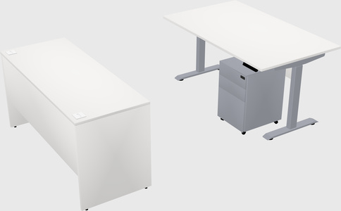 Single motor electric desk