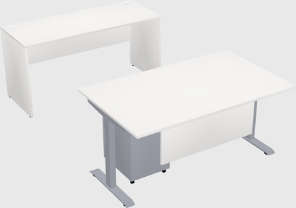 Single motor electric desk
