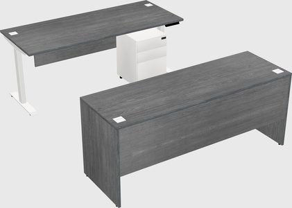 Single motor electric desk
