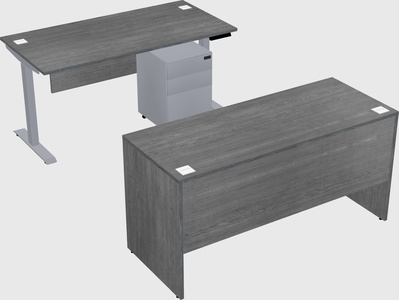 Single motor electric desk