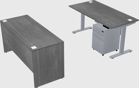 Single motor electric desk