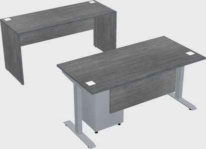 Single motor electric desk