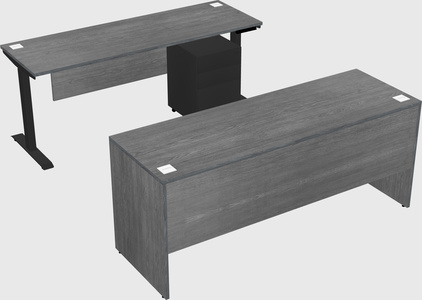 Single motor electric desk