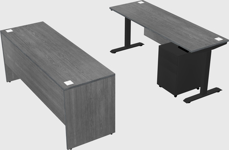 Single motor electric desk