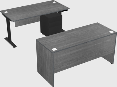 Single motor electric desk