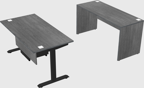 Single motor electric desk