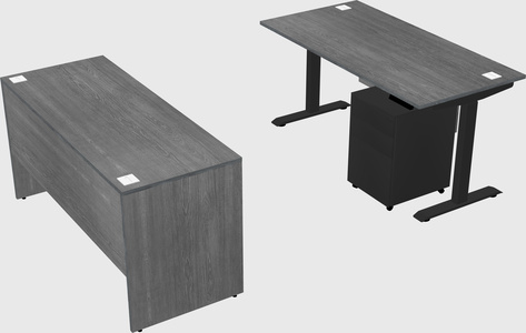 Single motor electric desk