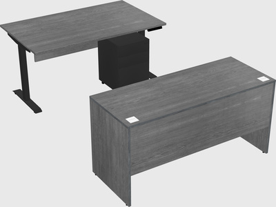 Single motor electric desk