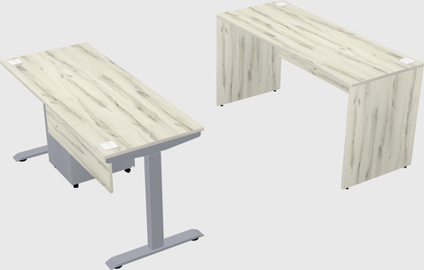 Single motor electric desk