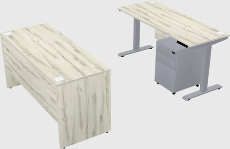 Single motor electric desk