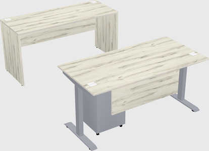 Single motor electric desk