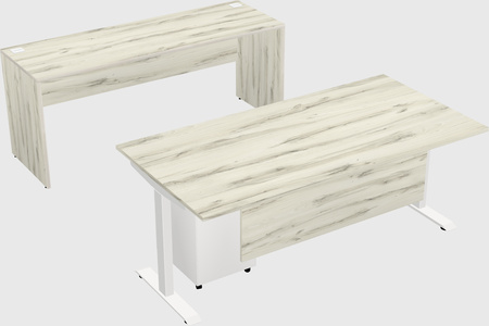 Single motor electric desk