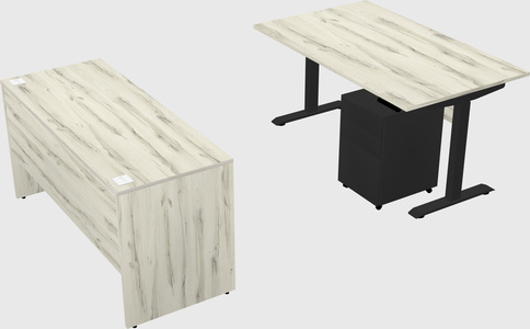 Single motor electric desk