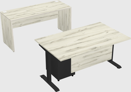 Single motor electric desk