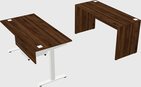 Single motor electric desk