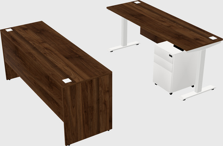 Single motor electric desk