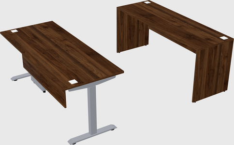 Single motor electric desk