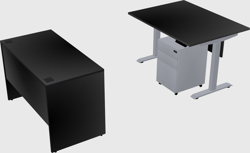Single motor electric desk