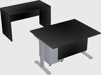 Single motor electric desk