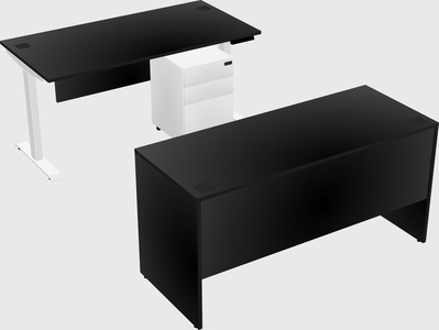 Single motor electric desk