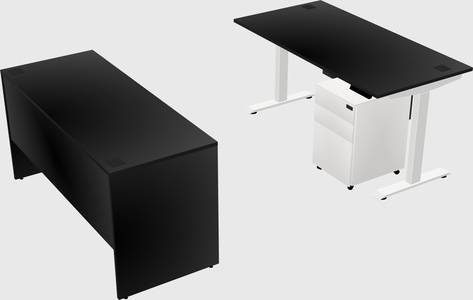 Single motor electric desk