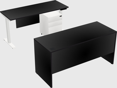 Single motor electric desk