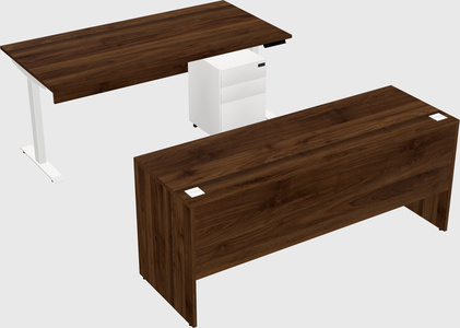 Single motor electric desk