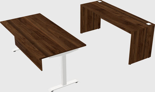 Single motor electric desk