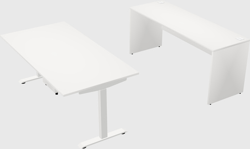Single motor electric desk