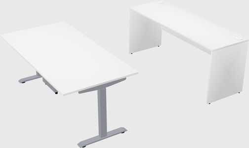Single motor electric desk