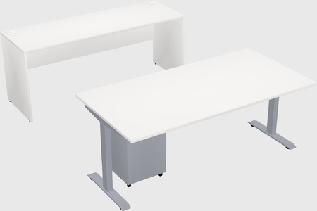 Single motor electric desk