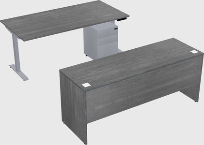 Single motor electric desk
